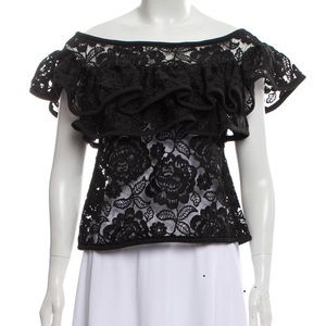 Alexis Lace Short Sleeve Top
